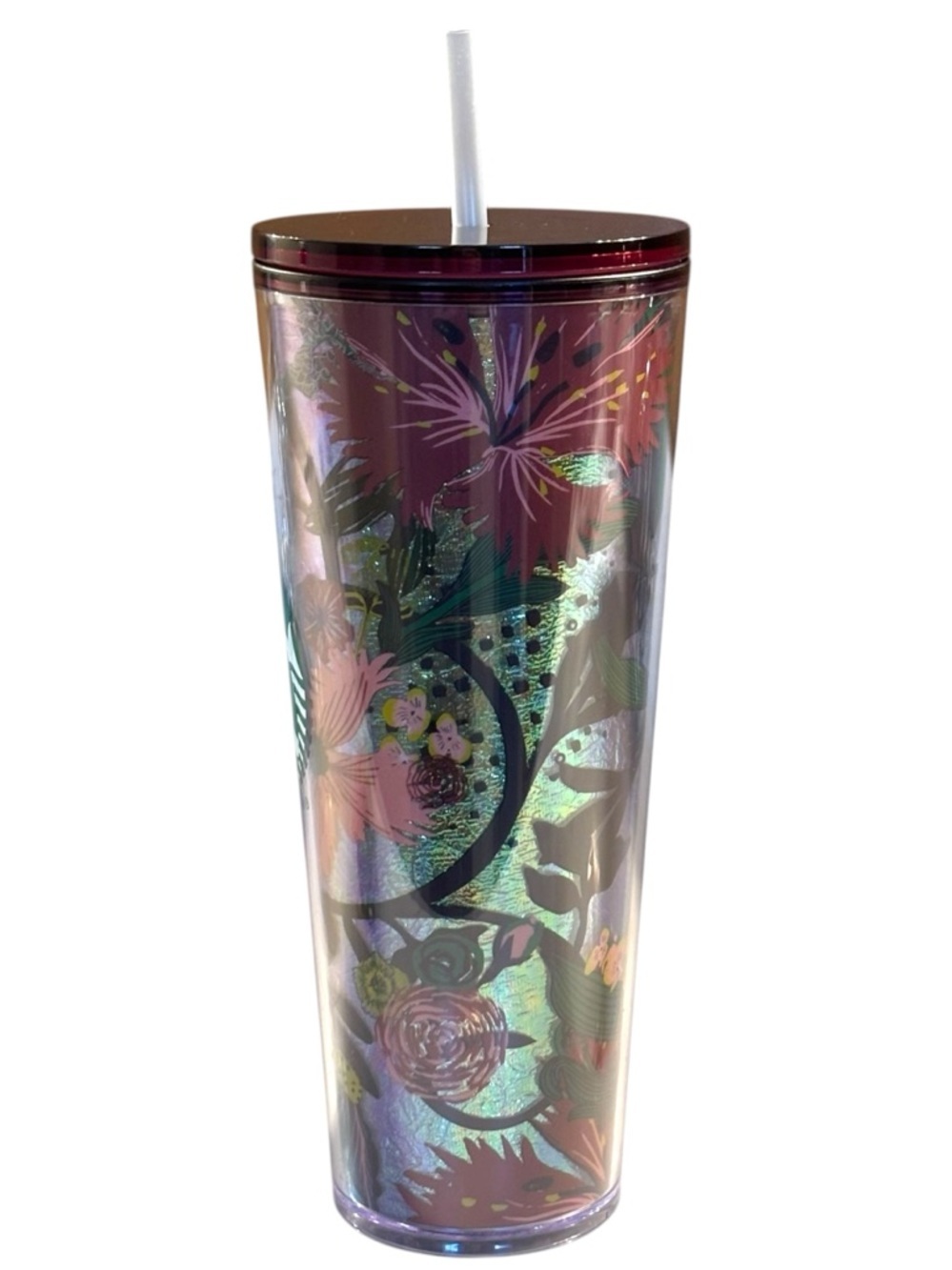 Starbucks | Fall 2021 Rising Floral Metallic Foil Cold Cup 24oz - Picture 3 of 12